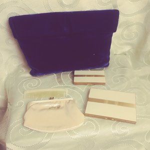 1940s Woman's Vintage Velvet Make Up/Beauty Kit